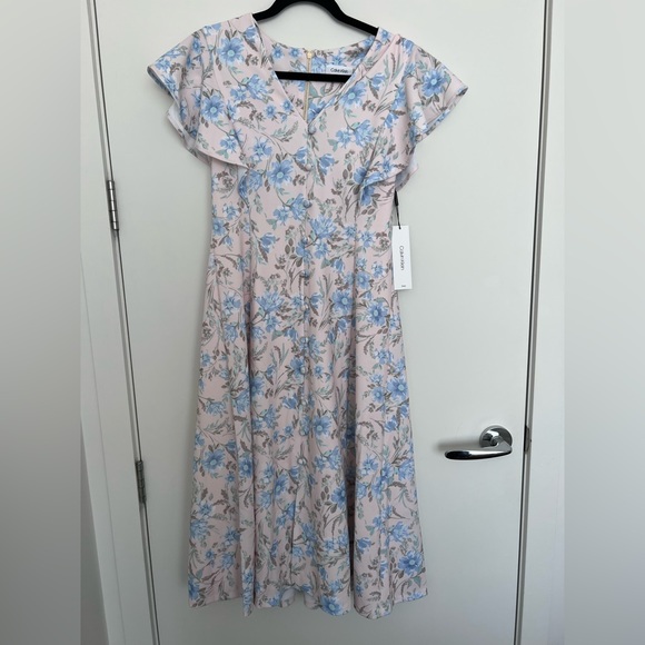 NWT Calvin Klein flowy dress size 4 - Picture 1 of 6